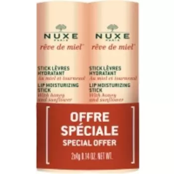 Nuxe Reve De Miel - Увлажняющий стик для губ, Набор Сдвойка, 4 г х 2