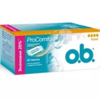 o.b. ProComfort Super - Тампоны женские гигиенические, 32 шт
