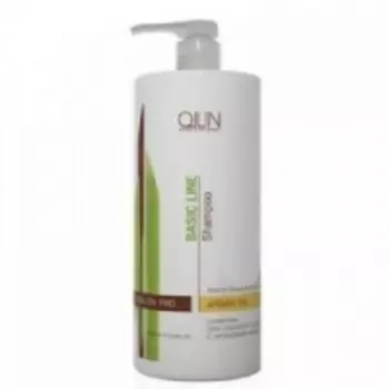 Ollin Professional Basic Line Argan Oil Shine&amp;Brilliance - Шампунь для сияния и блеска с аргановым маслом, 750 мл.