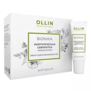 Ollin Professional - Энергетическая сыворотка реконструктор, 6х15 мл