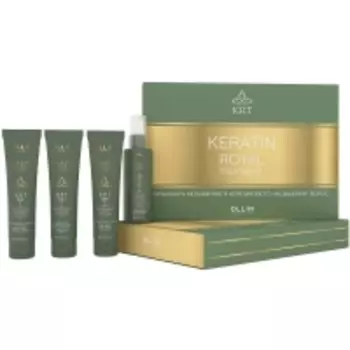 Ollin Professional - Набор (шампунь 100 мл, бальзам 100 мл, сыворотка 100 мл, блеск 100 мл)