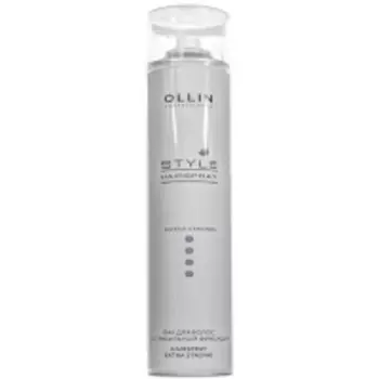 Ollin Professional Style Hair Spray Extra Strong - Лак для волос экстрасильной фиксации, 450 мл