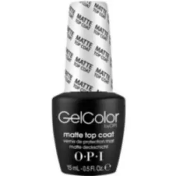 OPI Gelcolor Matte Top Coat - Верхнее покрытие для создания матового эффекта, 15 мл.