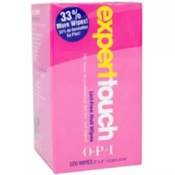 OPI - Салфетки для удаления лака с ногтей "без ворсинок", 200 шт