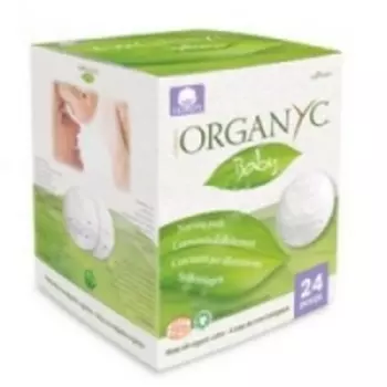 Organyc - Впитывающие вкладыши для груди, 24 шт.