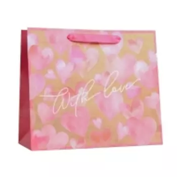 Пакет крафтовый горизонтальный With Love ML 27 x 23 x 11,5 см