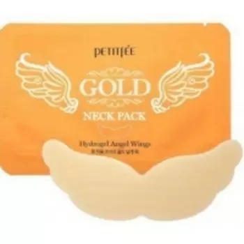 Petitfee Gold Neck Pack - Патч гидрогелевый для области шеи, 10 г