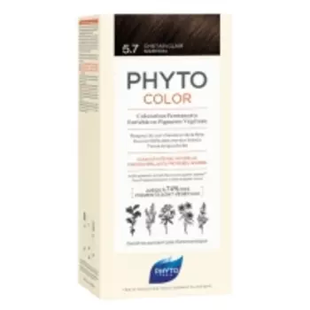 Phyto Color - Краска для волос Светлый каштан, оттенок 5.7, 1 шт