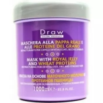 Punti Di Vista Draw Royal Jelly And Wheat Proteins Mask - Маска на базе прополиса и белков пшеницы для волос, 1000 мл
