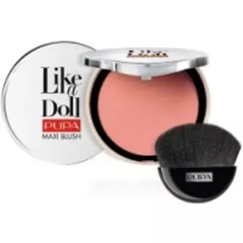 Pupa Like A Doll Maxi Blush - Румяна компактные, тон 201 Абрикосовый телесный, 9.5 г