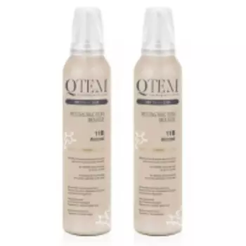 Qtem - Многофункциональный мусс-реконструктор для волос Almond, 250 мл х 2 шт