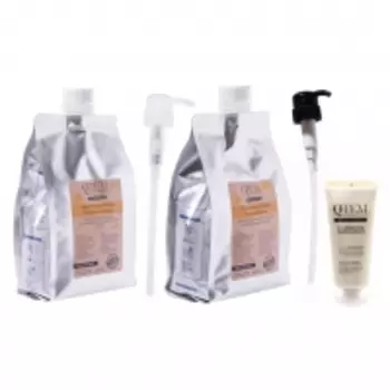 Qtem - Набор для восстановления волос: шампунь 1000 мл + маска 1000 мл + желе 100 мл