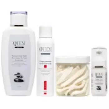 Qtem - Набор средств для ухода за сухими уставшими волосами, 4 средства