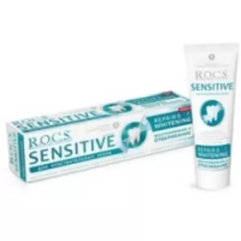 R.O.C.S. Sensitive - Зубная паста, Восстановление и Отбеливание, 94 гр.