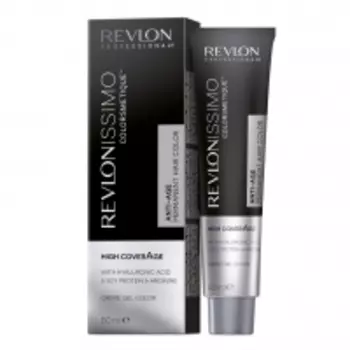 Revlon Professional - Перманентный антивозрастной краситель с аргинином High CoverAge, 4, Шатен, 60 мл