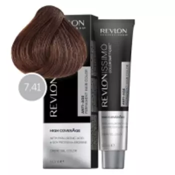Revlon Professional - Перманентный краситель Colorsmetique High CoverAge, 7-41 натуральный ореховый Блондин, 60 мл