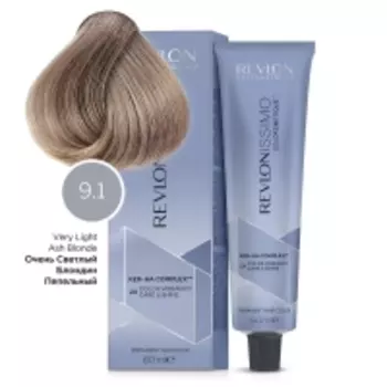 Revlon Professional - Перманентный краситель с гиалуроновой кислотой холодные оттенки, 9.1 Очень Светлый Блондин Пепельный, 60 мл