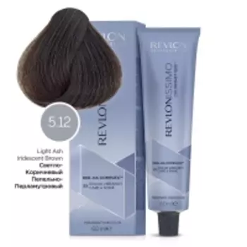 Revlon Professional - Перманентный краситель с гиалуроновой кислотой холодные оттенки, 5.12 Светло-Коричневый Пепельно-Переливающийся, 60 мл