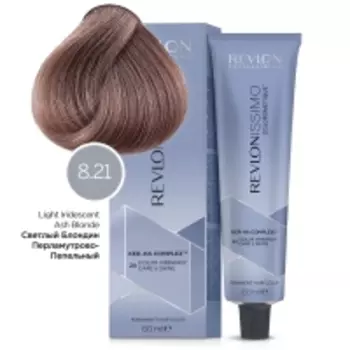 Revlon Professional - Перманентный краситель с гиалуроновой кислотой холодные оттенки 8-21 Светлый блондин переливающийся пепел, 60 мл