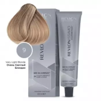 Revlon Professional - Перманентный краситель с гиалуроновой кислотой натуральные оттенки, 9 Очень Светлый Блондин, 60 мл