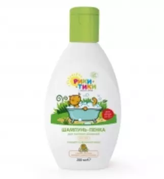 Рики Тики - Шампунь-пенка для купания малышей, 200 мл