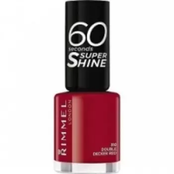 Rimmel 60 Seconds Super Shine Double Decker Red - Лак для ногтей, тон 310 красный, 8 мл