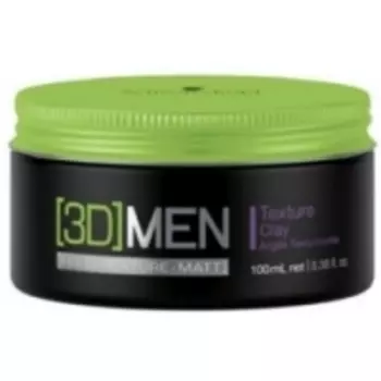 Schwarzkopf 3D Men Texture Clay - Текстурирущая глина для укладки волос, 100 мл