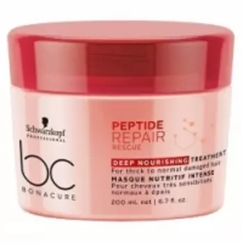 Schwarzkopf BC Peptide Repair Rescue Deep Nourishing Mask - Интенсивная питательная маска, 200 мл