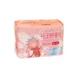 Secret Day Ultra Slim - Ежедневные прокладки, ультратонкие, дышащие, органические 24,5 см., 16 шт.
