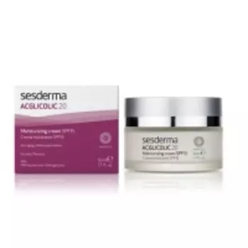 Sesderma Acglicolic 20 Moisturizing Cream - Увлажняющий крем для сухой кожи AHA 15%, 50 мл