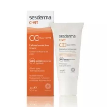 Sesderma C-Vit CC Cream - Крем корректирующий тон кожи, 30 мл