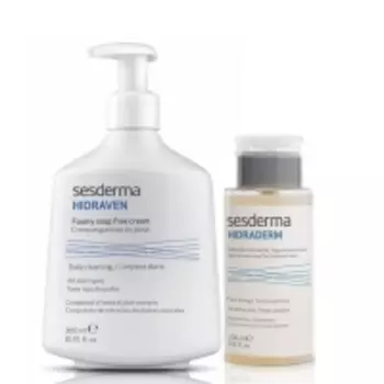 Sesderma - Набор для увлажнения кожи: крем-пенка 300 мл + тоник с экстрактами овса и роз 200 мл