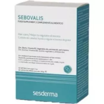 Sesderma Sebovalis Food Supplement - Пищевая добавка БАД Себовалис, 60 капсул