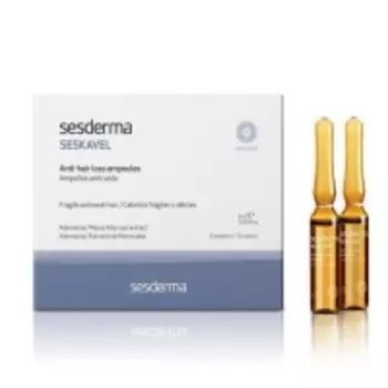 Sesderma Seskavel Anti-Hair Loss Ampoules - Средство в ампулах от выпадения волос, 12 шт по 8 мл