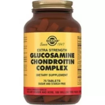 Solgar Glucosamine Chondroitin Complex - Глюкозамин-Хондроитин плюс в таблетках, 75 шт