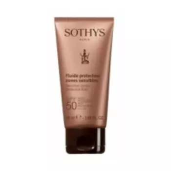 Sothys Sensitive Zones Protective Fluid High Protection Uva/Uvb - Флюид с spf50 для лица и чувствительных зон тела 50 мл