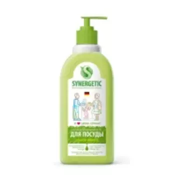 Synergetic - Средство для мытья посуды "Яблоко", 500 мл