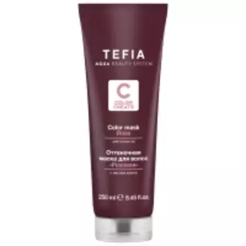 Tefia Color Creats - Маска для волос оттеночная с маслом монои «Розовая», 250 мл