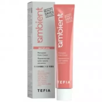 Tefia - Перманентная крем-краска для волос Ambient, 6.810 Темный блондин коричнево-пепельный для седых волос, 60 мл