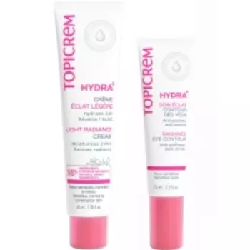 Topicrem - Набор Hydra+: легкий крем-сияние 40 мл + крем для век 15 мл