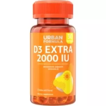Urban Formula - Витамин D3 Extra 2000 МЕ, 30 капсул