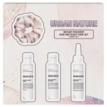 Urban Nature - Подарочный набор для ухода за волосами и кожей головы «Мгновенное восстановление», travel-формат