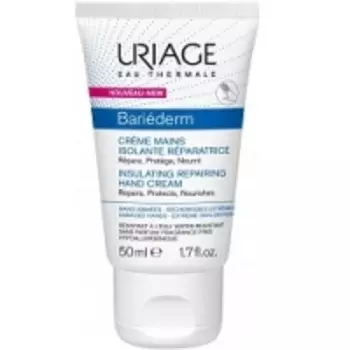 Uriage Bariederm Insulating Repairing Hand Cream - Изолирующий восстанавливающий крем для рук, 50 мл