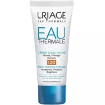 Uriage Eau Thermale Rich Water Cream SPF20 - Крем обогащенный увлажняющий, 40 мл