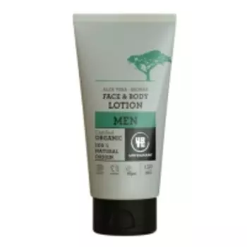 Urtekram - Мужской гель для мытья волос и тела "Алоэ вера-Баобаб", 150 мл