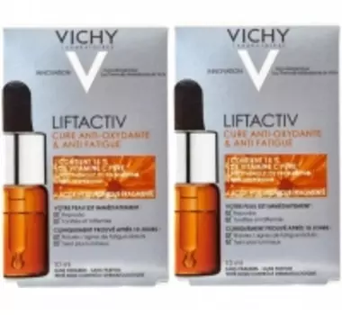 Vichy - Комплект: Антиоксидантный концентрат молодости кожи, 2 шт. по 10 мл, 1 шт