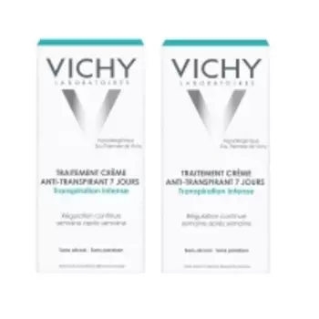 Vichy - Комплект: Дезодорант- крем "7 дней", регулирующий избыточное потоотделение,2 шт. по 30 мл, 1 шт