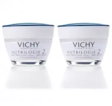 Vichy - Комплект: Крем-уход глубокого действия для очень сухой кожи Нутриложи 2, 2 шт. по 50 мл, 1 шт