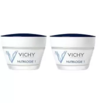 Vichy - Комплект: Kрем-уход глубокого действия для сухой кожи Нутриложи 1, 2 шт. по 50 мл, 1 шт