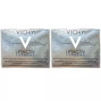 Vichy - Комплект: ЛифтАктив Супрем Крем для упругости для нормальной и комбинированной кожи, 2 шт. по 50 мл, 1 шт